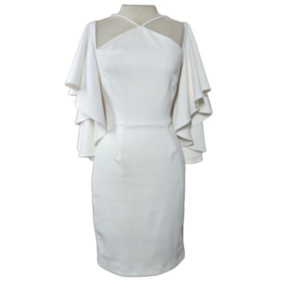 Alexia Admor White Bodycon Cocktail Dress Size 2 - Picture 1 of 6